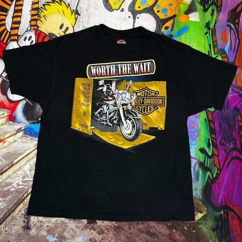 Vintage Harley-Davidson "Worth The Wait" tee
